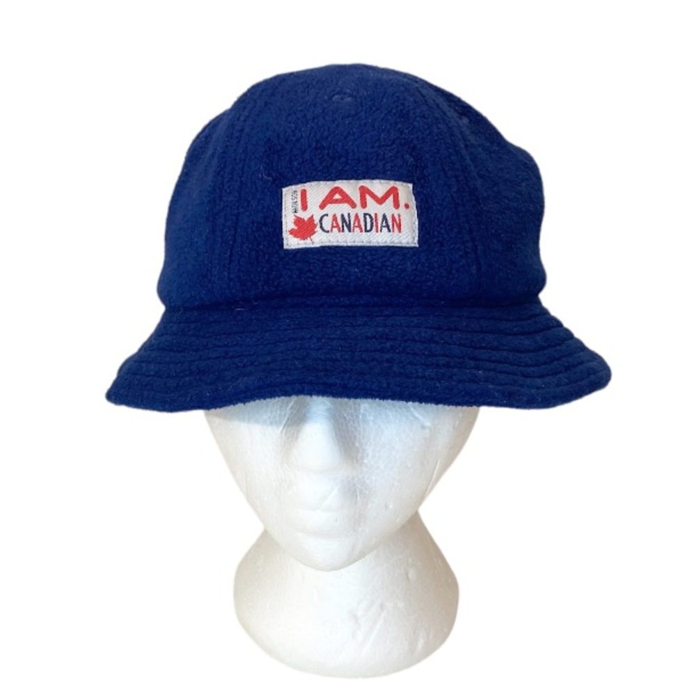 I Am Canadian Molson Patch Fleece Bucket Hat